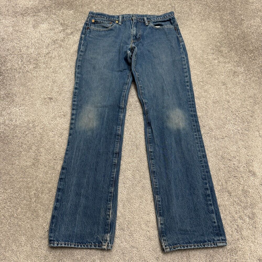 Levi's 501 Original Fit Jeans Men 34x32 Blue Denim Straight Leg Medium Wash